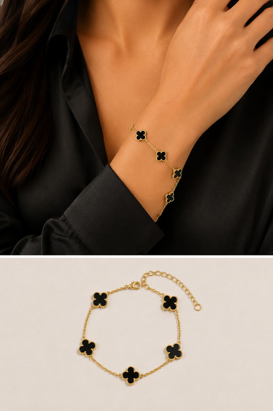Black Clover Gold Bracelet